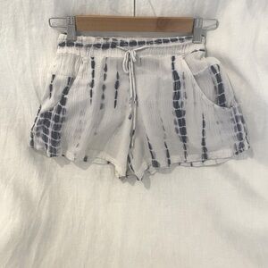 French Connection Tie Dye Gauze Shorts